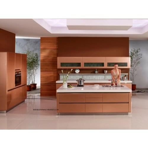 High gloss/lacquer kitchen cabinet mordern(LH-LA056)