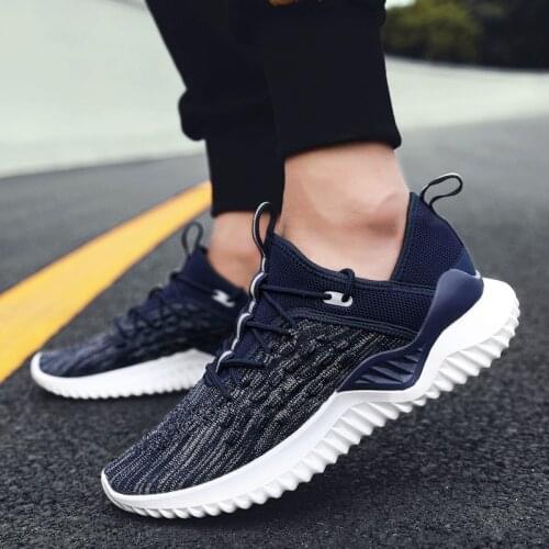 Running Sport Shoes Men Socks Sneakers Breathable Jogging Male Slip-on Footwear Knitting Lightweight Outdoor Trainers