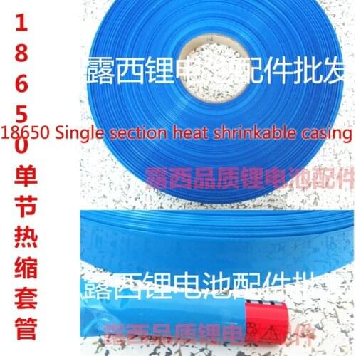 1kg Pvc Heat Shrinkable Packaging Skins 18650 18650 Lithium Battery Insulating Sleeve Blue Shrink Film Width 30mm