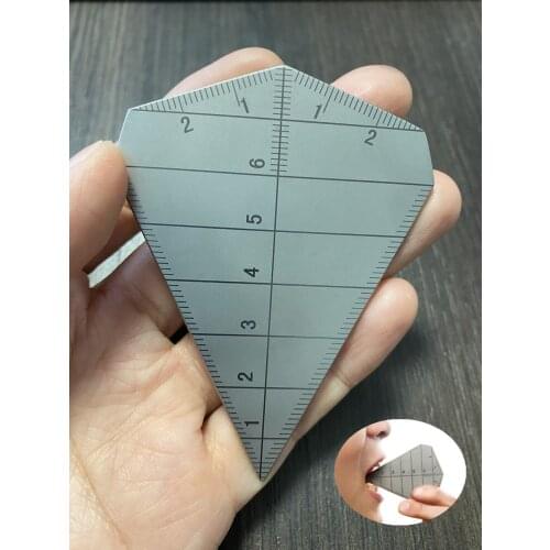 1Piece Dental S.S Bite Gauge Caliper Mouth Gag Opening Capacity Measuring Ruler Straight