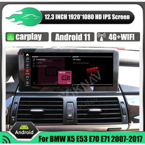 12.3 inch Android 11 8 core 256G GPS Navi Multimedia player car radio For BMW X5 E53 E70 F15 2007-2017 CCC CIC NBT head unit