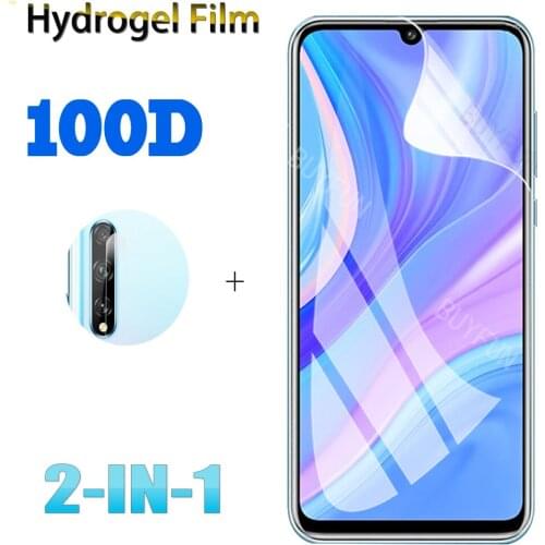 2in1 Hydrogel protective film for Huawei Y8P Y7 Y6 Y5 P40 Pro Plus screen protector for huawei P40 P40 Lite E camera lens Film