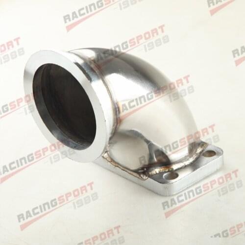 3" V-Band Flange To T3 Turbo Exhaust Adapter 90 Degree Stainless Steel