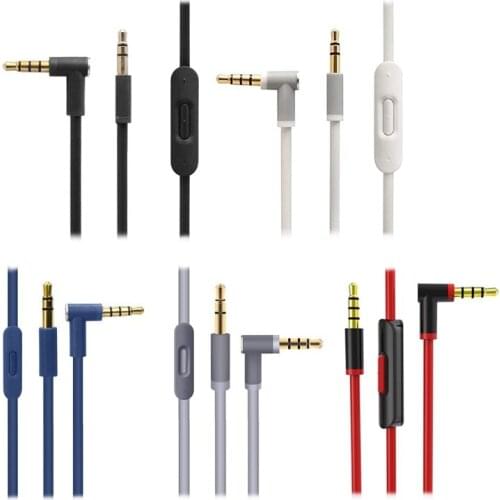 3.5mm Audio Cable Cord with Volume Control Microphone for Stu-dio Mixr Solo 2/3 Replacement Wire