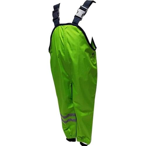 Children Waterproof Overalls Baby Boys Girls Trousers 2-8T Children Waterproof Pants Kids Rain Pants For Spring Autumn Jumpsuit