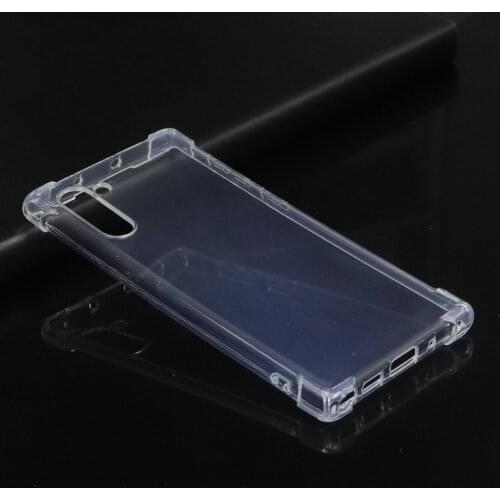 For Samsung Galaxy Note 10 5G / 4G Shockproof HD Clear Transparent Silicone TPU Soft Phone Back Case Cover Coque Funda