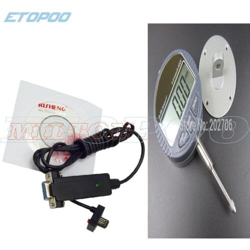 1Set 25.4mm 0.01mm Micron electronic indicator digital dial indicator with output datalink with RS232 (9holes) data output