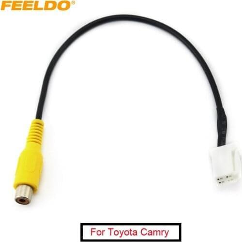 FEELDO 20Pcs Parking Rear Camera Video Line Plug Reverse Convert Input Cable For Toyota Camry Panasonic Navigation DVD #AM1327
