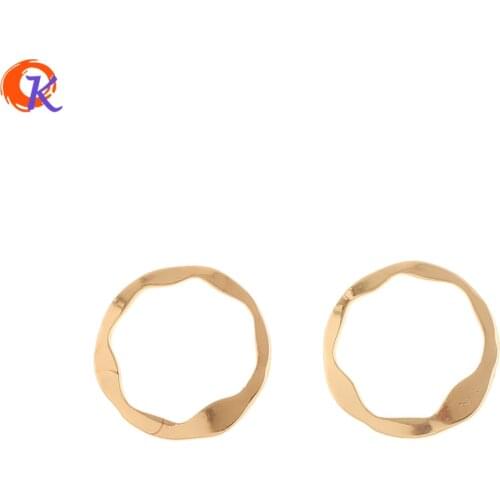 Cordial Design 100Pcs 16*16MM Jewelry Accessories/Hand Made/Round Shape/Genuine Gold Plating/DIY Jewelry Making/Earring Findings