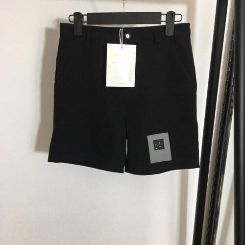 Levlmoly Design 2020 Middle-aged Small Fragrance Rubber Logo Printed High Waist Shorts Women