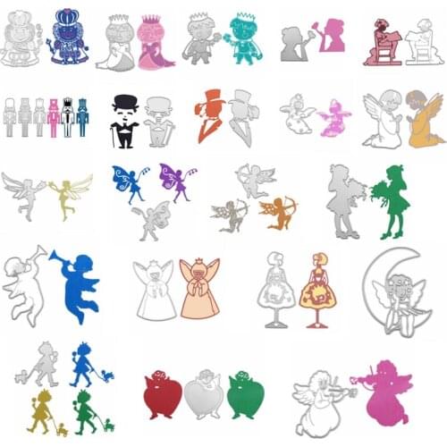 Human Girl Boy Elf Man Woman Metal Cutting Dies Stencil For DIY Scrapbooking Decorative Embossing Handcraft Die Cutting Template