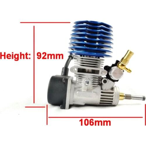 New FC 18 Engine Pull Starter 2.95cc Engine For 1/10 Methanol Fuel RC Model Car (With Spark Plug) Educational Toy Gift