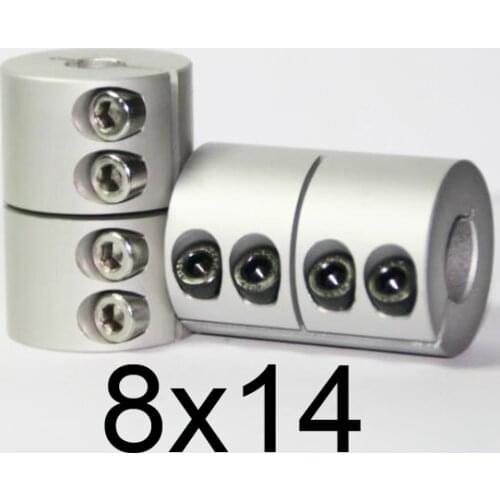NEW 8x14 Rigid clamping screws Solid Coupling for Engraving machine,8mm to 14mm shaft butt-muff coupler for stepper motor D32 L4