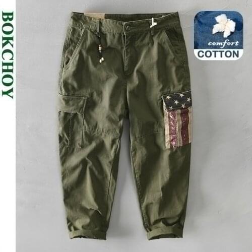 Autumn and Winter New Mens Cotton Multi Pocket Casual Pants GML-Z316