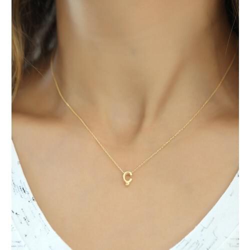 Daisy 925silver 3 Size O Letter Necklace