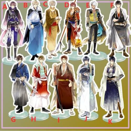 Anime Stand Ikemen Sengoku Date Masamune Oda Nobunaga Sanada Yukimura Acrylic Figure Display desktop decoration 15cm
