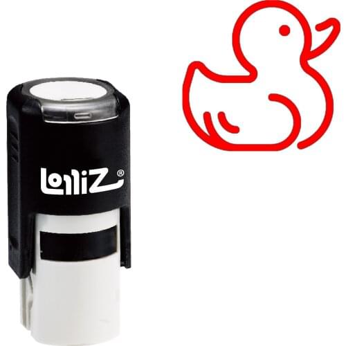 LolliZ Duck Self-Inking Rubber Stamp - Modern Symbol Series