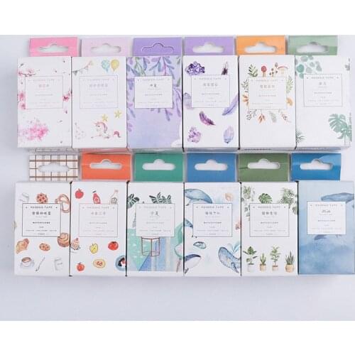 Japansese Stationery Painting Style DIY Scrapbooking Sticker School Supplies Multifunction Diary Paper Label Decorative Stickers