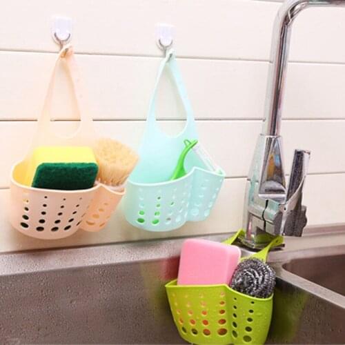 1Pcs Convenient Portable Home Kitchen Hanging Drain Bag Basket Bath Storage Tool Sink Holder Soap Holder Bathroom