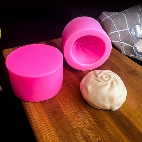 New DIY Pastry Pie Dumpling Silicon Maker Chinese Baozi Rubber Mold Baking and Pastry Tool Steamed Stuffed Bun Making Mould 1Pcs