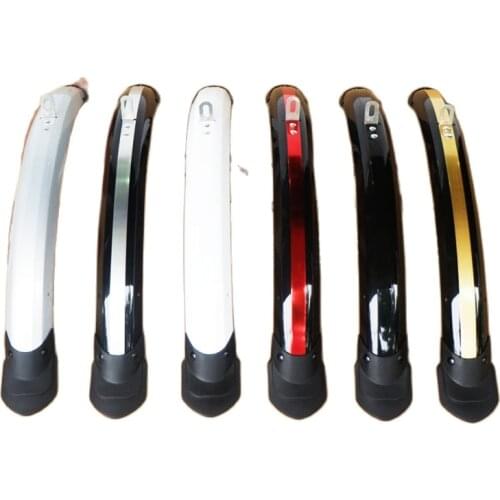 20 inch 2PCS Cycling Bike Mud Guard Front Rear Folding Bike Mudguard fender MTB Bicycle Wings With Rear Light Bike Accessories