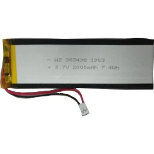 383498-2000mah Bluetooth keyboard IoT products mobile digital 3.7v rechargeable polymer lithium battery