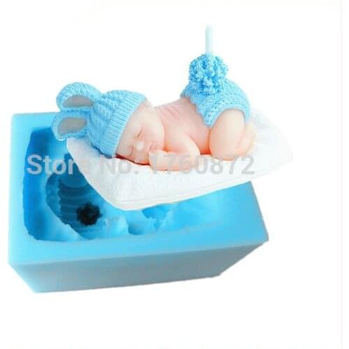 3d angel Silicone molds Baby soap mold ballet girl handmade soap molds angels silica gel die Aroma stone moulds boy candle mould