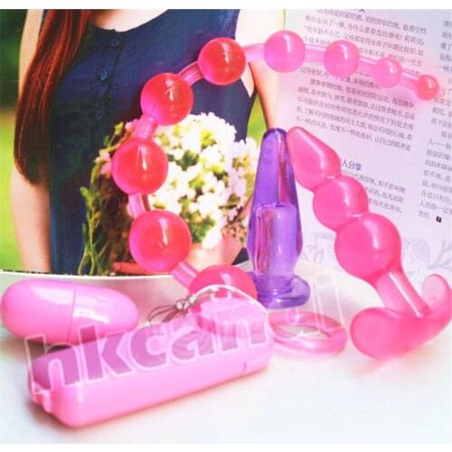 4pcs/set Jump Eggs Vibrating Silicone Anal sex Toys beads Butt Anal Plug Sex Toys masturbation Adult sex Products for couples