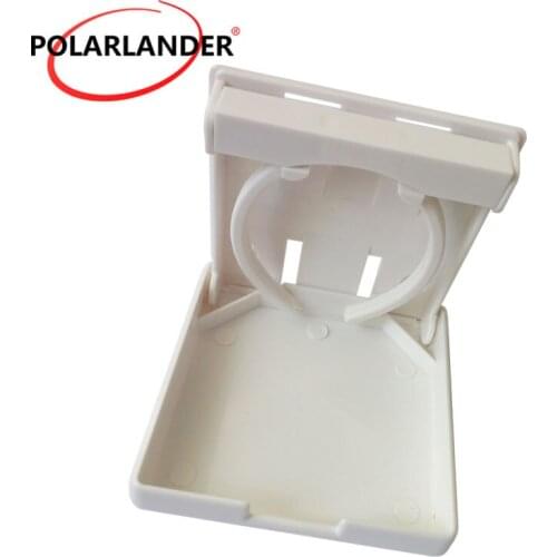4x4 Drink Cup Holder White For Marine Boat Caravan Yacht Car Plastic RV Cup Mount Adjustable Retainer Arms Beverage Folding
