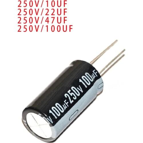 5pcs 6.3v 10v 16v 25v 35v 50v 100v 160v 250v 400v 450v 22UF 47UF 100UF 1000UF 1500UF 2200UF Aluminum electrolytic capacitors