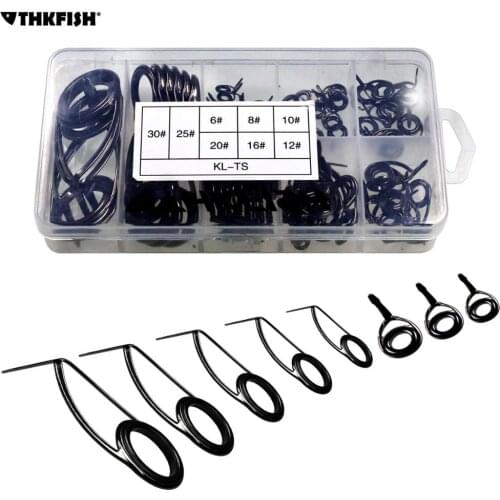 75pcs/set Stainless Steel Fishing Rod Guide Ceramic Ring Fishing Rod Set Strong DIY Eye Rings For Fishing Rod Accessories