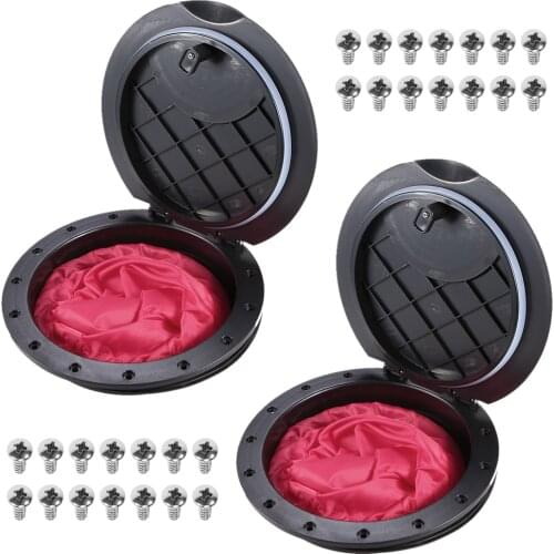 9 Inch Hole Deck Plate Kit Deck Hatch with Cat Bag for Kayak Boat Fishing Rigging