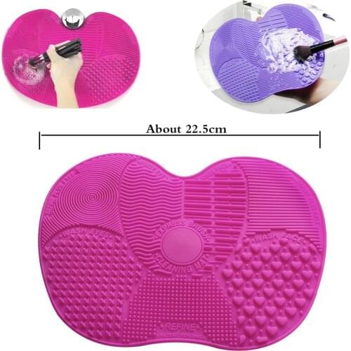 Big Silicone Makeup Brush Cleaner Make Up Washing Brush Washing Cosmetic Foundation Makeup Brush Cleaner Pad Scrubber Board Tool