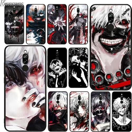 Tokyo Ghoul Japanese Anime for Xiaomi Redmi 10X Pro 5G 9C 9A 9 GO K20 8A 8 7A 7 S2 6A 6 5 5A 4X Pro Bright Black Phone Case