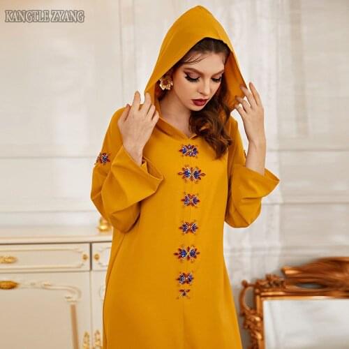 Robe Longue Djellaba Femme Dresses For Women Abaya Dubai Maroc Arabic Turkey Islamic Muslim Kaftan Dress Caftan Marocain Niqab