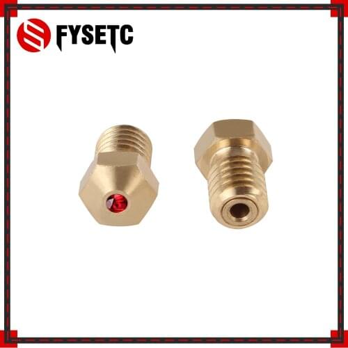 E3D Ruby Sapphire Nozzle V6 1.75mm Nozzles 0.4mm Temperature For PETG ABS PET PEEK NYLON PRUSA I3 MK3/LulzBot 3D Printer Parts