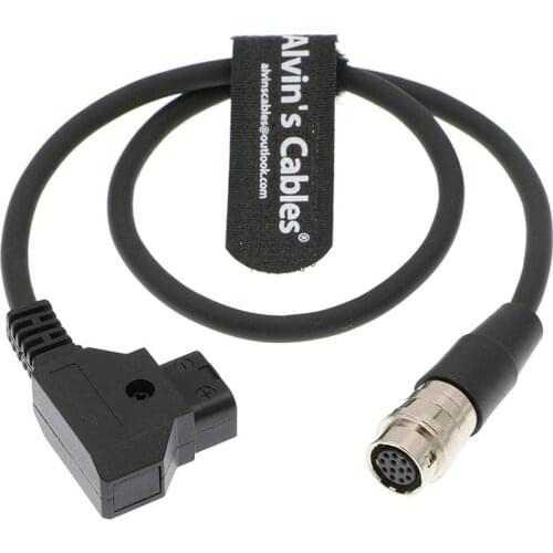 Alvins Cables 12 Pin Hirose Power Cable for B4 2/3" Fujinon Canon Lens 12 Pin Female to D Tap Male