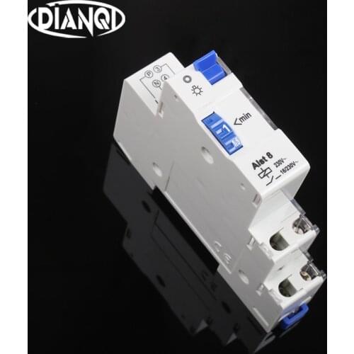 ALST8 (E8) E8 staircase light time switch timer controller 16A 220V good quality 1-7 minutes 1 to 7 minutes timer