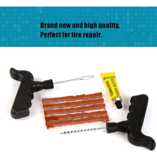 Auto Tire Repair Tool Tire Repair Kit Nail Tool Set Auto Motorcycle Bicycle Tire Quick Repair Blow Out Plug Garage Auto Parts