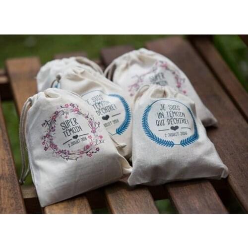 Hangover Kit Wedding Souvenirs Holder Bag custom bachelorette Cotton Gift First Aid Gift Bag Party Favors For a Holiday Hand Mad