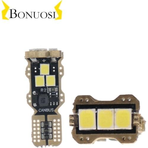 2PCS new W5W T10 Led-lampen Canbus 15smd 3030 Fehler Frei Auto Stamm Lampe 12V White Auto freiheit Parkplatz Lichter Lesen