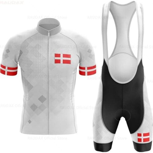 Cycling Clothing Denmark Mens Cycling Jersey Set MTB Bicycle Clothing Bike Wear Clothes Maillot Ropa Ciclismo Triathlon 2021