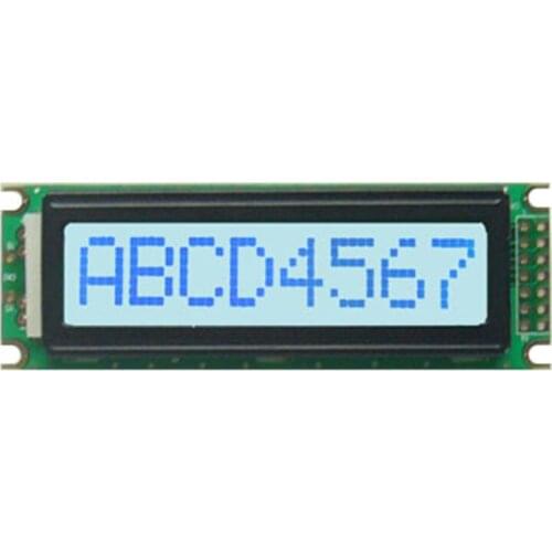 Whole sale 5PCS/Lot New STN Gray 5V 85.0×29.0 Panel 0801 8*1 LCD Module 8x1 Character Display Screen With LED WhiteBacklight