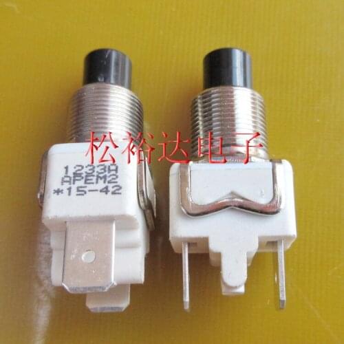 Original new 100% 1233A button switch self-reset normal open aperture 12mm