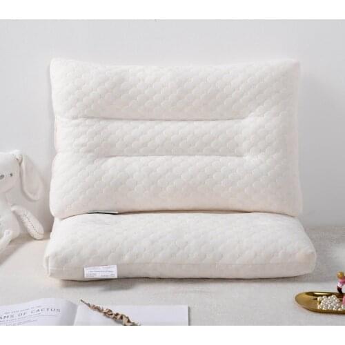 The price of Natural latex neck sleeping pillow particle core gift will sell single household bedding memory insert cushion