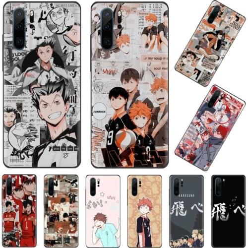 Hot Haikyuu Hinata Anime Volleybal Phone Case Funda For Huawei P9 P10 P20 P30 Lite 2016 2017 2019 plus pro P smart