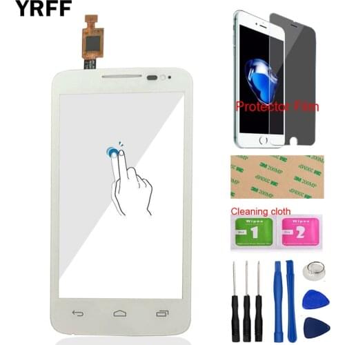 Touch Screen For Alcatel One Touch M'Pop OT5020 5020 5020D Phone Front Glass Touch Screen Touch Digitizer Panel Protector Film