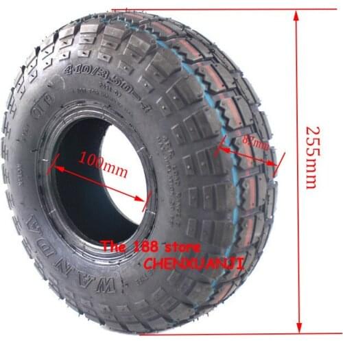 4.10/3.50-4 Tire Scooter tyre Mini ATV wheel tyre 3.50-4 Inner Tube fit for Wanda Wheel Tires Trolley