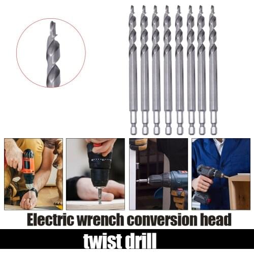 Twist Step Drill Bits 9.5mm Hand Tools Woodworking 1/4 inch Hex Shank Oblique Hole Locator for Pocket Hole Drill Jig Guide