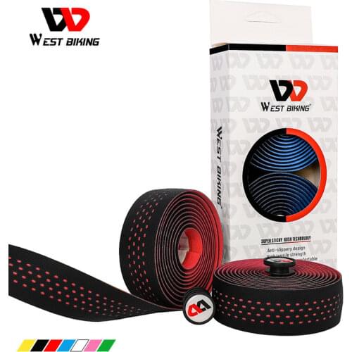 WEST BIKING Professional Soft Road Bike Handlebar Tape PU EVA Anti-slip Bike Bars Grips Tape Cycling Bicycle Handlebar Tape
